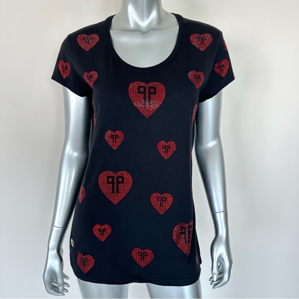 NEW!!! Philipp Plein women T-shirt with crystals size XL Authentic Retail 650$